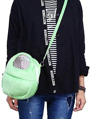 Litewoo Guinea pig Carrier Portable Travel Bag, Warm and Breathable Outdoor Portable Tote Bag for Rat Hedgehog Chinchilla Sugar Glider Hamster Squirrel Small Animal (Green)