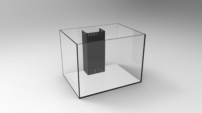 34G Starfire Aquarium w/Center Overflow 24x18x18 H 10mm Starfire/Low Iron Glass