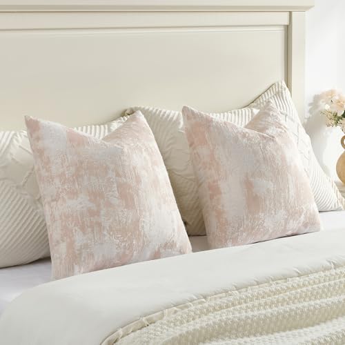 Pack of 2 Faux Cashmere Throw Pillow Covers 20x20 Inch (2 Count)
