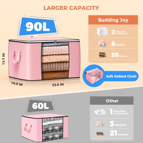 90L Large Storage Bags (6 Count)