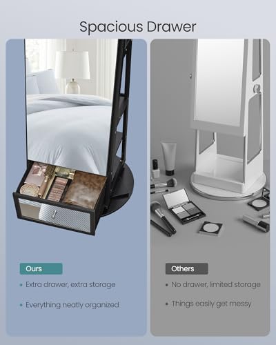 360° Swivel Jewelry Cabinet
