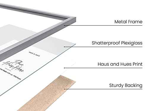 Standalone Silver Aluminum Frame Set of 1