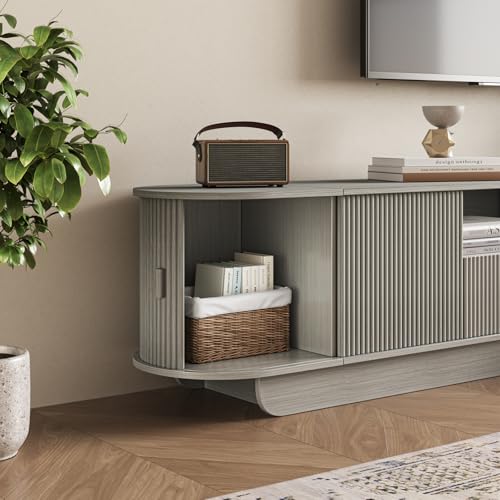 86.6'' Fluted TV Stand for 55