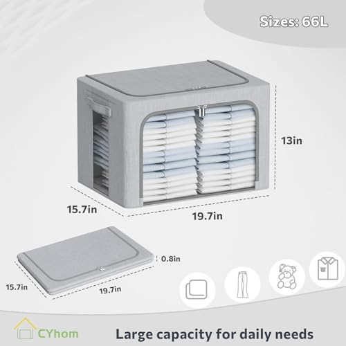 Clothes Storage Bins Box (2 Count)