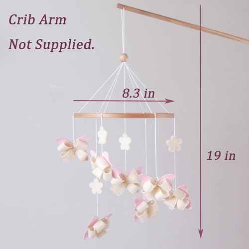 Butterfly Crib Mobile Butterfly Mobile for Crib Baby Mobile for Girls Nursery Décor