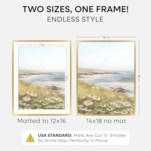 14x18 Gold Picture Frame (2 Count)