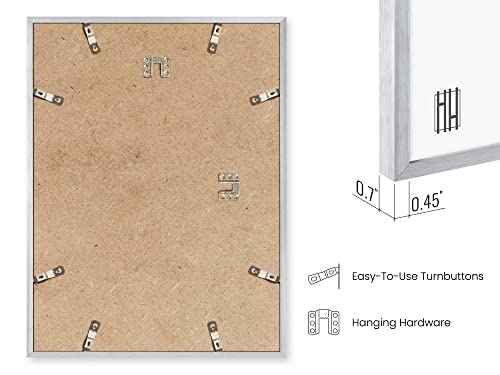 Standalone Silver Aluminum Frame Set of 1