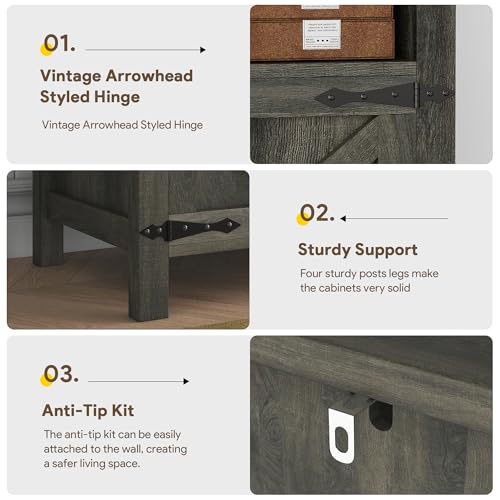 Buffet Sideboard with Storage Farmhouse