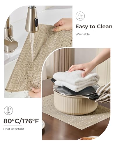 Light Brown Placemats Set of 8 (8 Count)