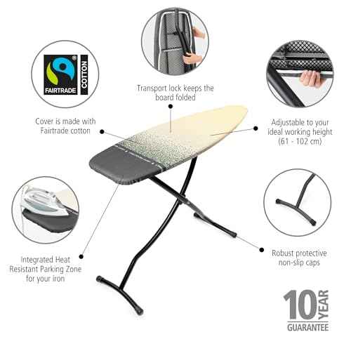 Premium Ironing Board with Heat Resistant Parking Zone