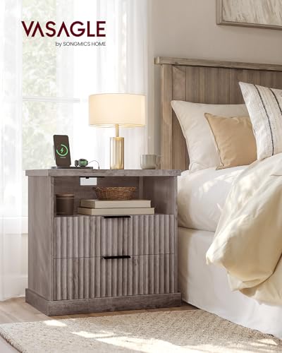 Nightstand with Charging Station