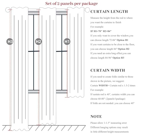 Dark Flax Linen Pinch Pleated Curtains 102 Inches Long Heavy Duty Thermal Insulated Extra length Burg for Dining Room Cottage Total Blackout 48 (2 Count)