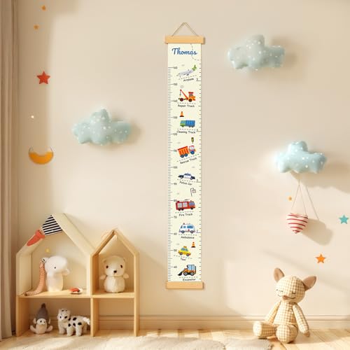 Personalized Name Children's Height Measurement Chart for Wall