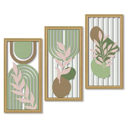 Boho Abstract Wall Art Set of 3