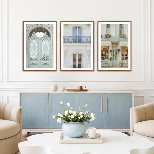 KAlRNE Europe Framed Prints Vintage Italian Large Wall Art (3 Count)