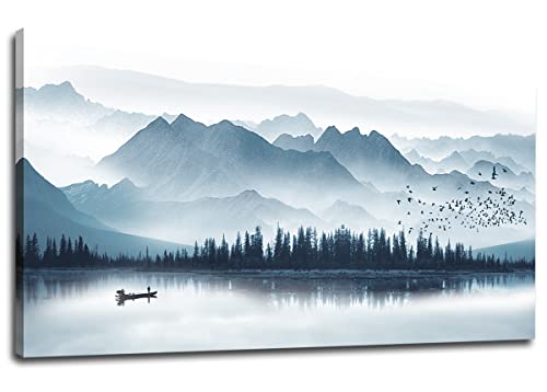 Indigo Canvas Wall Art