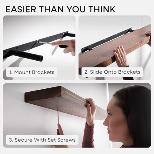 12 Inch Floating Shelves (2 Count)