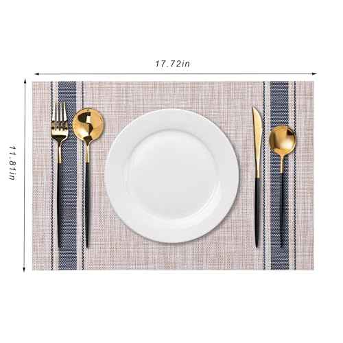 Placemats Set of 6 Washable Indoor (6 Count)