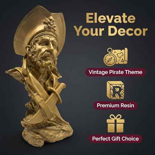 Golden Pirate Figurines