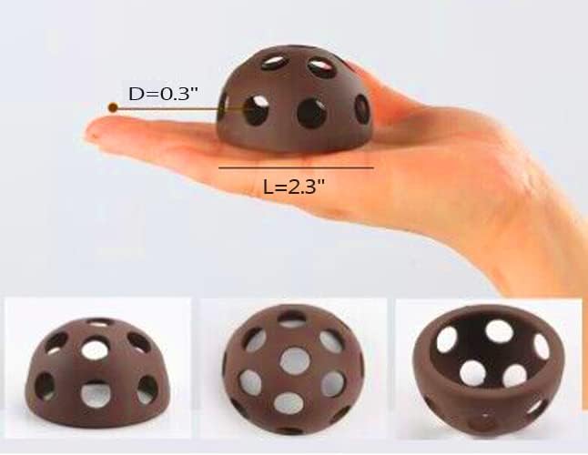 Ceramic Shelters, 4 pcs, Fish Tank Accessories Cave Décor, Small Fish House, Aquarium Hideout, Swim Holes Aquatic, Aquarium Cave for Freshwater and Saltwater Fish Tank (hemispherical)