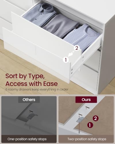 Modern 6 Drawer Dresser