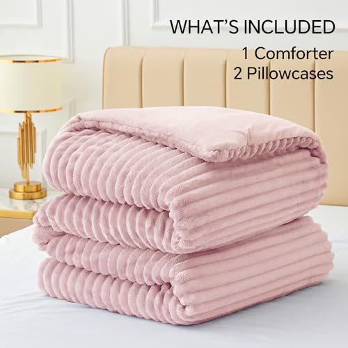 Fleece Queen Comforter Set