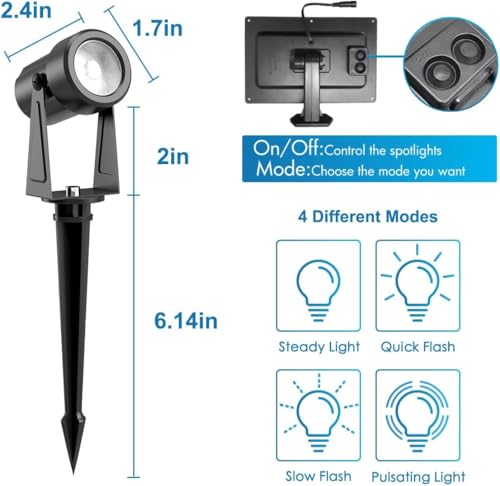 Solar Landscape Spotlights (8 Count)