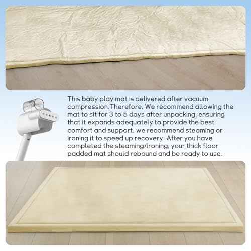 Baby Play Mat for Floor Nursery Rug Muscle Mat Area Rug Playroom Rug 39"x59" Playpen Mat Elastic Foam 1.3" Thick Crawling Mat for Babies