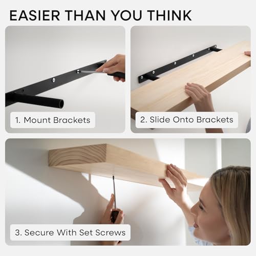 18 Inch DIY Floating Shelves (4 Count)