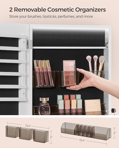 Mirror Jewelry Cabinet Armoire