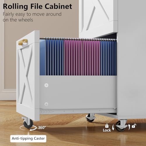 Farmhouse File Cabinet with 2 Drawers