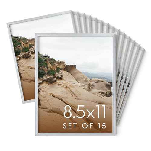 8.5x11 Silver Metal Picture Frames