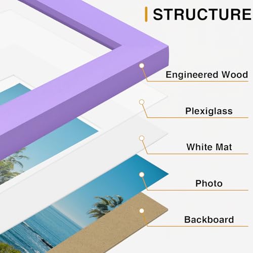 11x14 Picture Frames Set of 9 for Wall Mounting (9 Count)