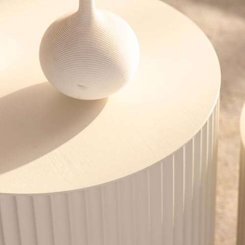 Nesting Round Coffee Table Set of 2 (2 Count)