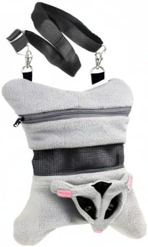 Glider Bonding Pouch - Carry Bonding Pouch for Sugar Gliders, Rats, Ferrets, Chinchillas, Squirrels, Marmosets, Hamsters, Gerbils & Small Animals