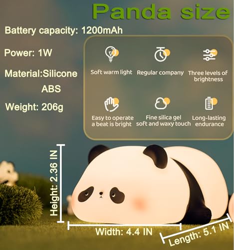 Cute Panda Night Light for Kids