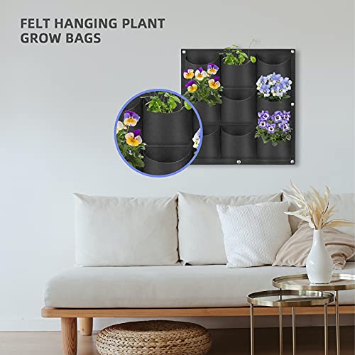 9 Pockets Hanging Planter Bags