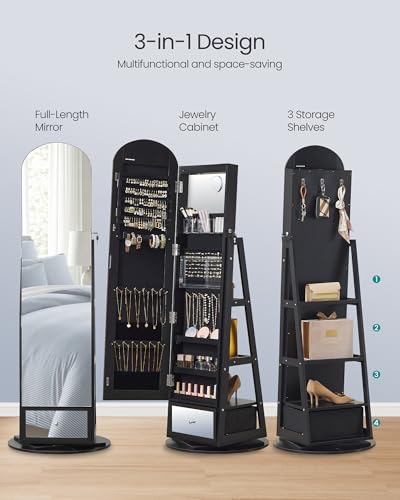 360° Swivel Jewelry Cabinet