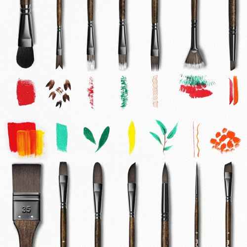 26pcs Professional Paint Brush Set (26 Count)