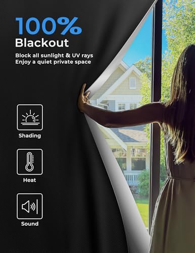 Blackout Curtains for Bedroom Portable 44"x60"
