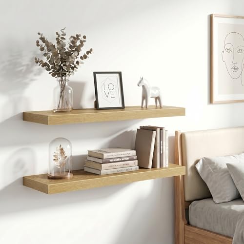 40 Inch Floating Shelves Wall Mounted for Display (2 Count)