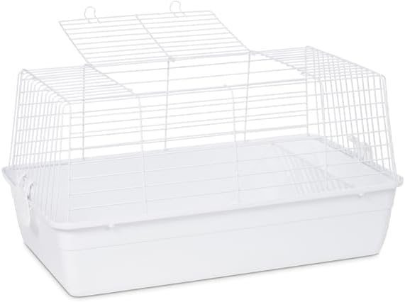 Elegant Escape Small Round Bird Cage with Graceful Design, Durable Metal Construction, Compact Size, and Comfortable Space White