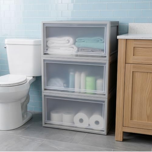 53 Qt Stackable Storage Bins (3 Count)
