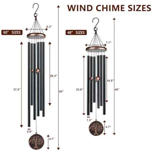 60” Large Wind Chimes for Outside