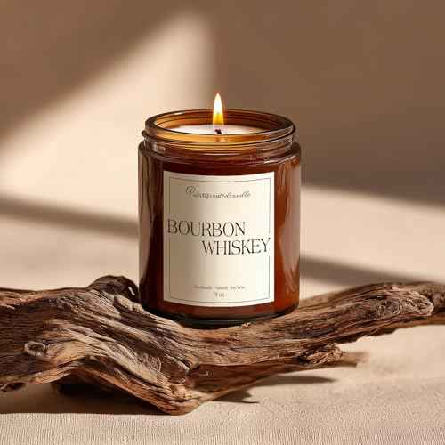 Bourbon Whiskey Scented Candle for Home (14 Ounce)