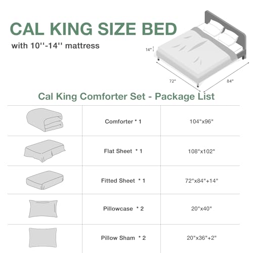 Cal King Comforter Set