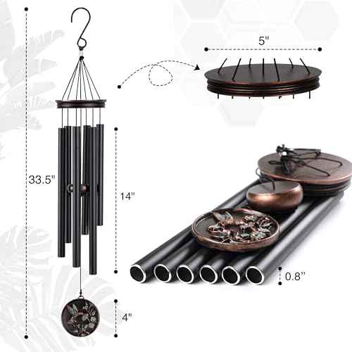 Vintage Wind Chimes for Outside Deep Tone