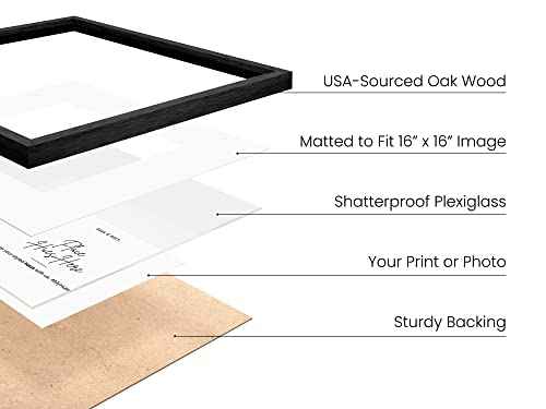 Black Oak Wood 20x20 Picture Frames (4 Count)