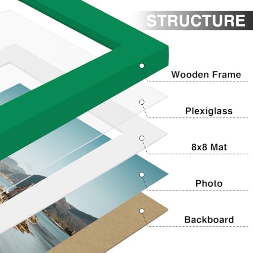 12x12 Picture Frames Set of 9 for Wall Mounting (9 Count)