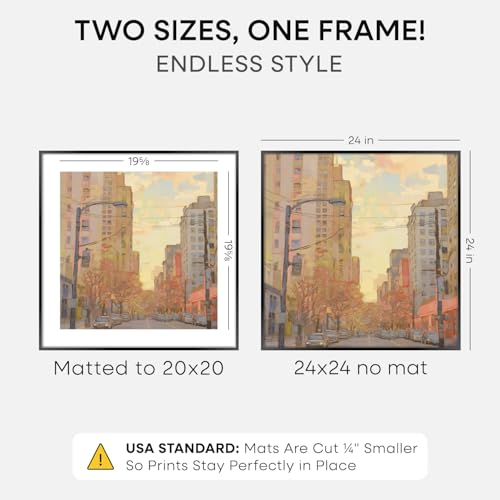 24x24 Black Picture Frame